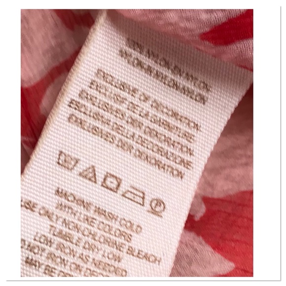 Free People Hendrix Blouse Red Floral Boho Tassel Front Size XS - Picture 11 of 11